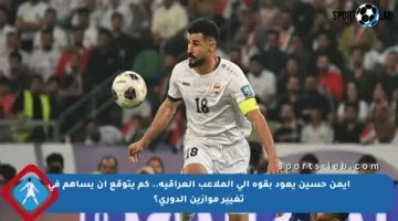 أيمن حسين يعود بقوة إلى الملاعب العراقية.. كم يتوقع أن يساهم في تغيير موازين الدوري؟
